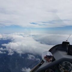 Flugwegposition um 09:50:45: Aufgenommen in der Nähe von Gemeinde Wildalpen, 8924, Österreich in 4493 Meter
